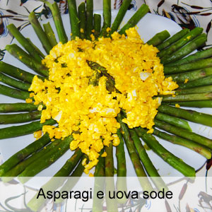 ricetta asparagi con crema di uova sode