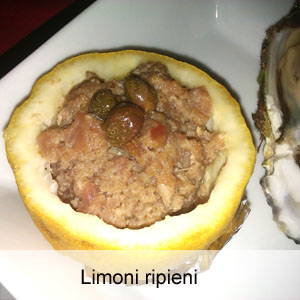 limoni ripieni di tonno fresco