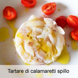 Tartare di calamaretti spillo