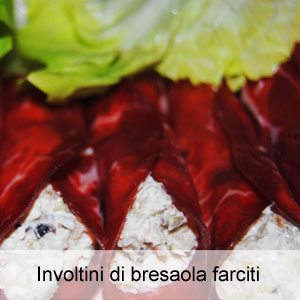 involtini di bresaola farciti con ricotta, gorgonzola e noci