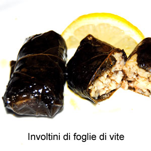 ricetta involtini di foglie di vite e riso - ricetta greca 