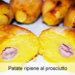 ricetta patate ripiene al prosciutto