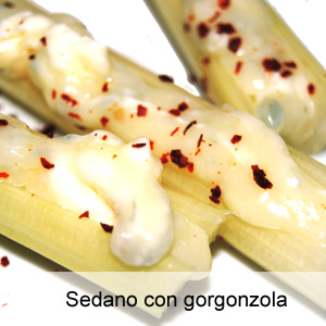 ricetta sedano con gorgonzola