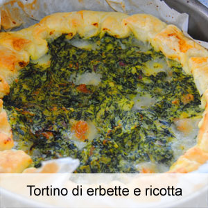 ricetta torta salata con erbette, ricotta e prosciutto cotto