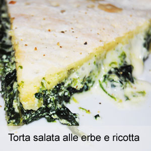 ricetta torta salata ripiena con erbe e ricotta