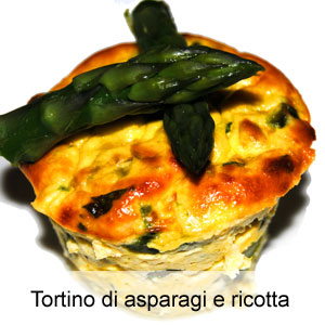 ricetta tortino muffin asparagi ricotta