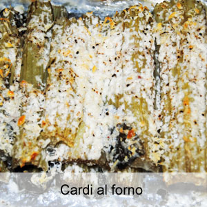 ricetta cardi al forno con formaggio