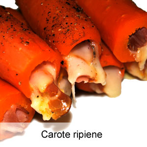 ricetta carote ripiene con speck e provola