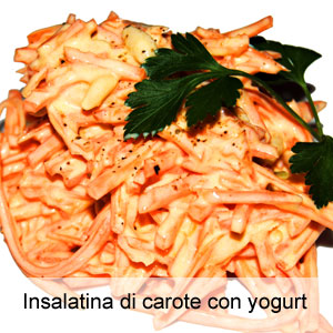 ricetta insalata di carote con yogurt