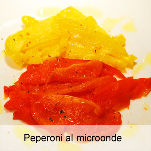 ricetta peperoni al microonde