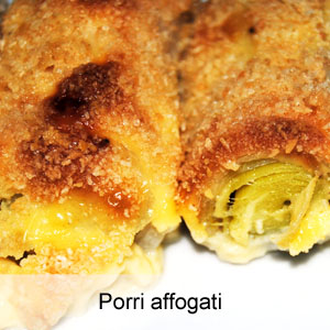 ricetta porri con besciamella cotti al forno