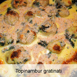 ricetta topinambur gratinati al forno