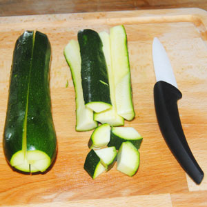 Taglio zucchine