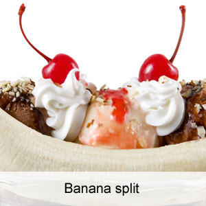 ricetta banana split