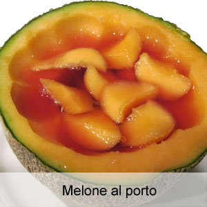 ricetta melone al porto