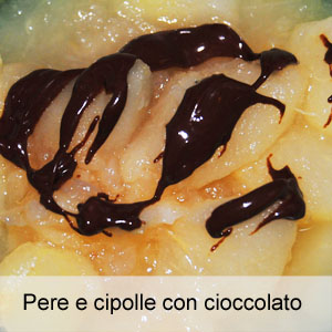 ricetta dolce pepe e cipolle con cioccolato