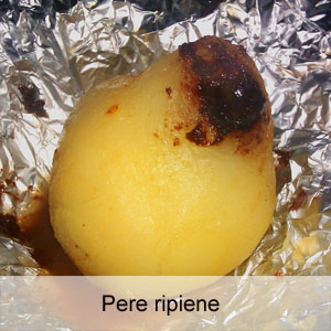 ricetta pere ripiene alla crema di nocciola