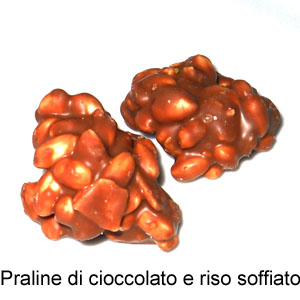 ricetta praline cioccolato riso soffiato