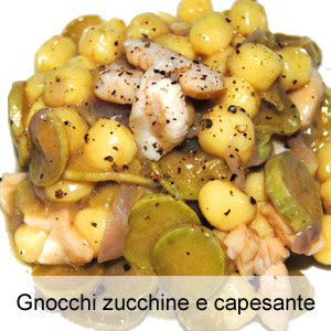 ricetta gnocchi con zucchine e capesante