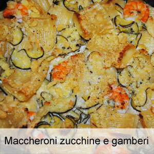 ricetta pasta con zucchine e gamberi