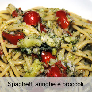ricetta pasta con aringhe e broccoli