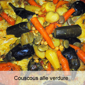Cuscus couscous verdure marocco