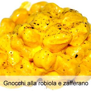 ricetta gnocchi con robiola e zafferano