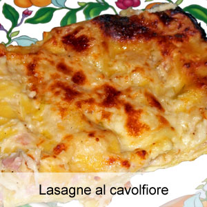 ricetta lasagne al cavolfiore con prosciutto cotto e mozzarella
