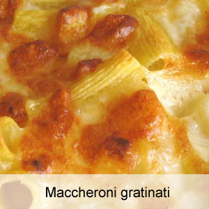 ricetta maccheroni gratinati al forno