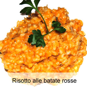 ricetta riso con batate rosse