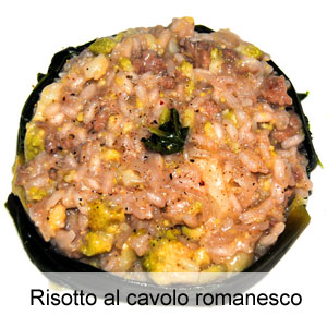 ricetta risotto con cavolo romanesco