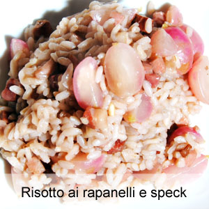 ricetta risotto con ravanelli e speck IGP