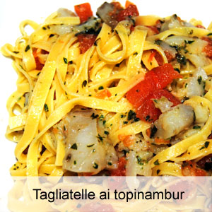 ricetta pasta con topinambur