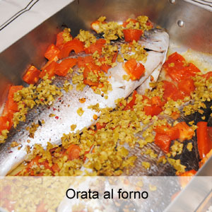 ricetta orata al forno con pomodori e olive