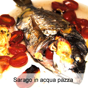 ricetta economica: sarago in acqua pazza