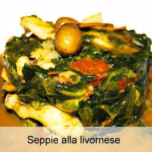ricetta seppie alla livornese con spinaci