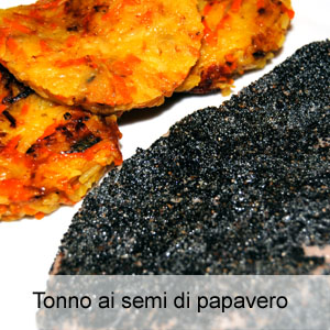 ricetta tonno grigliato ai semi di papavero