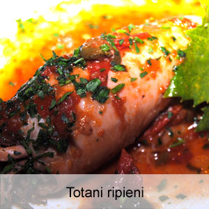 ricetta totani ripieni con filetti di orata