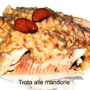 ricetta trota alle mandorle