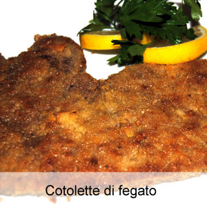 ricette cotolette di fegato