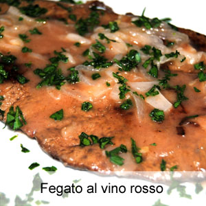 ricetta fegato al vino rosso