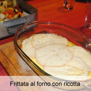 ricetta frittata al forno con ricotta e scamorza