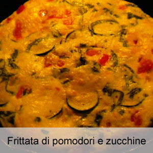 ricetta frittata pomodori zucchine