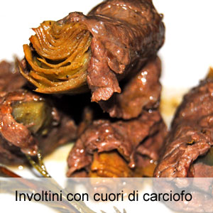 ricetta involtini di carne ripieni di carciofi