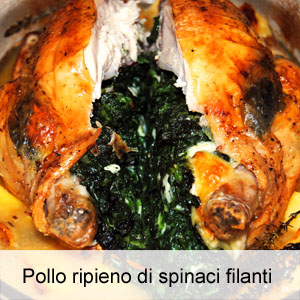 ricetta pollo ripieno con spinaci e mozzarella