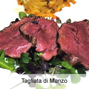 ricetta tipica tagliata di manzo